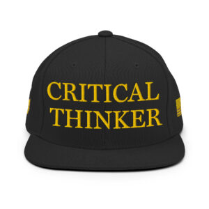 Dark MAGA - "Critical Thinker" Snapback Hat