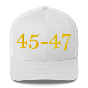 Light MAGA - "45-47" Trucker. Hat